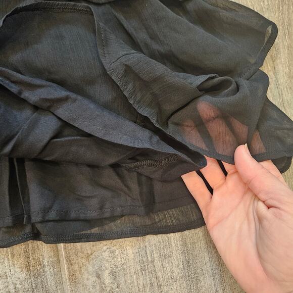 Abercrombie & Fitch Dress Womens XSP Mini Long Sleeve Ruffle Tiered Romantic - Picture 6 of 14